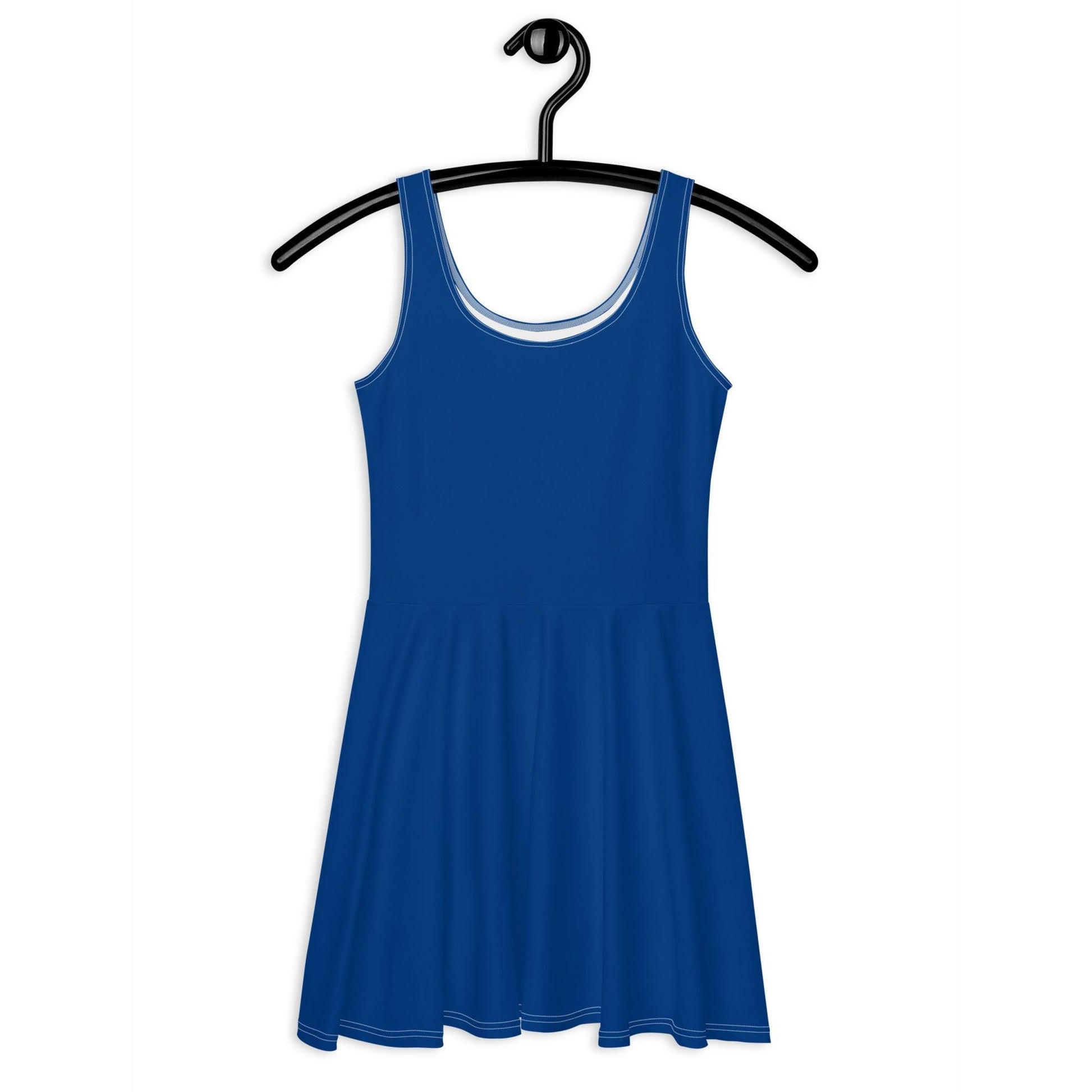 Skater dress - BLUE - Single color 3XL