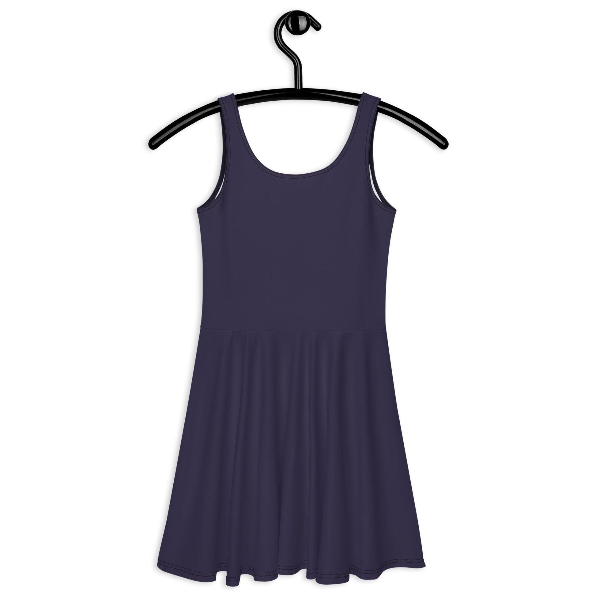 Skater dress - DARK BLUE - Single color