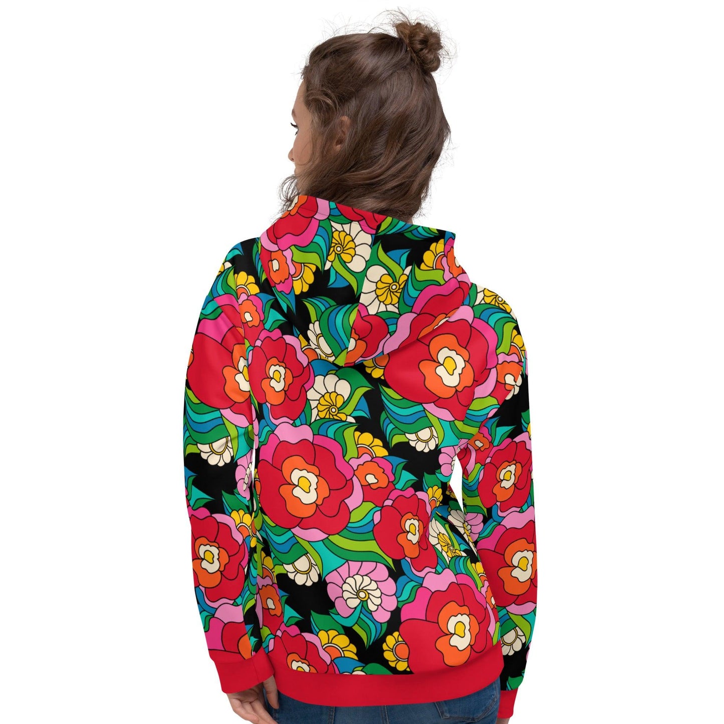 Hoodie - BELLADRAMA - Big bold bloom print