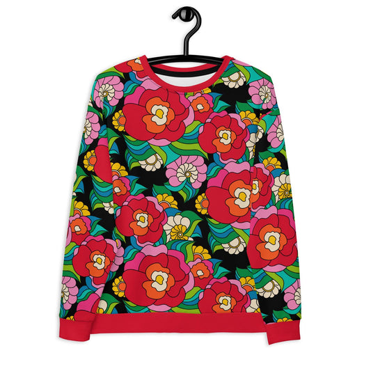 Sweatshirt - BELLADRAMA - Big bold bloom print 3XL