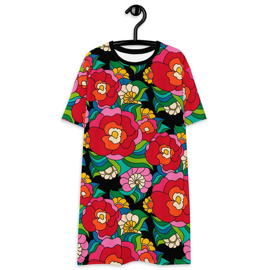 T-shirt dress - BELLADRAMA - Big bold bloom print 6XL