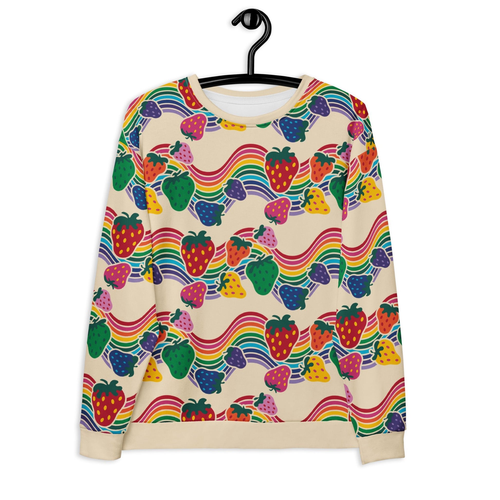 Sweatshirt - BERRYBOW light - Strawberry rainbow print Print 6XL