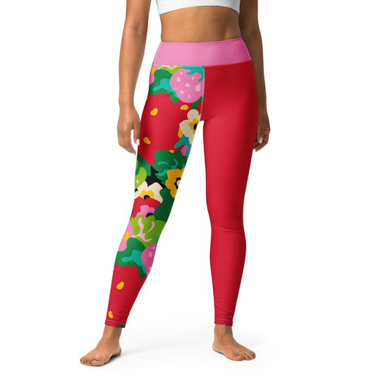 Yoga Leggings - BERRYLEI - Colorful Strawberry Print