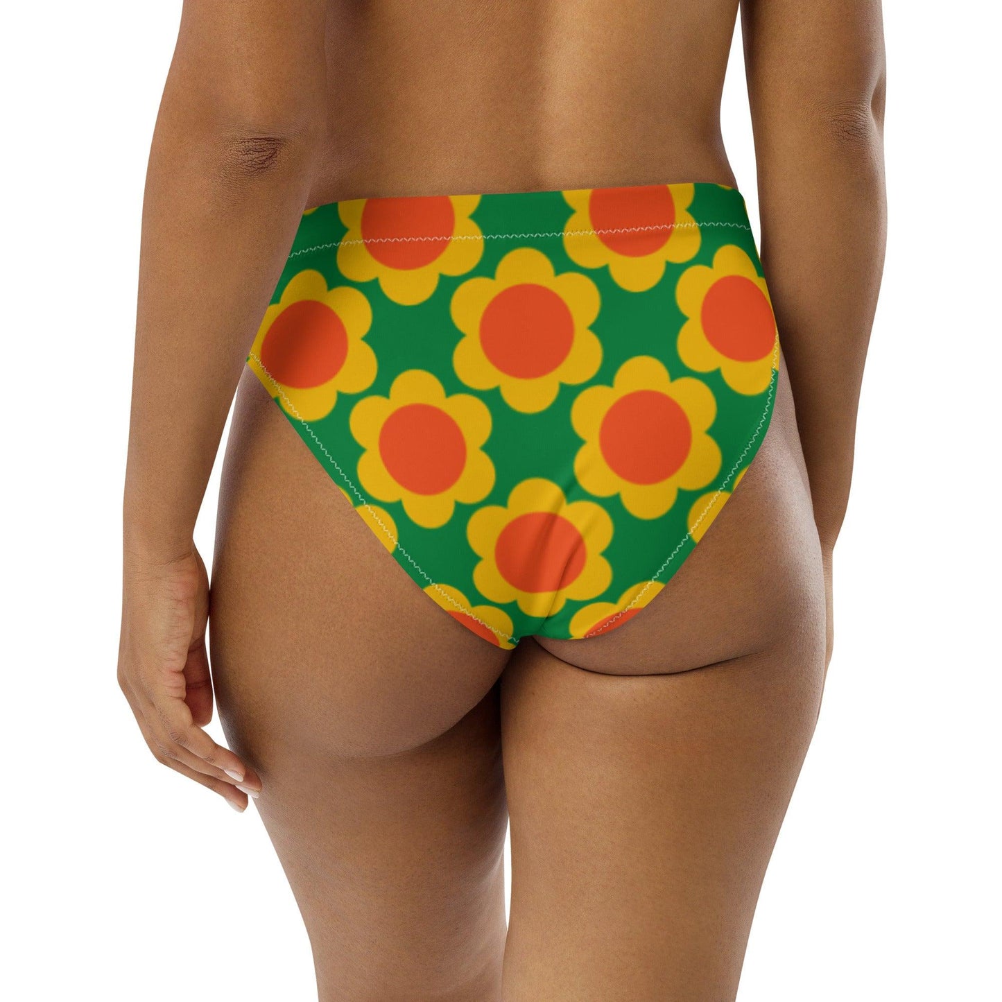 Bikini Bottom - ELLIE green - Classic Flower Print