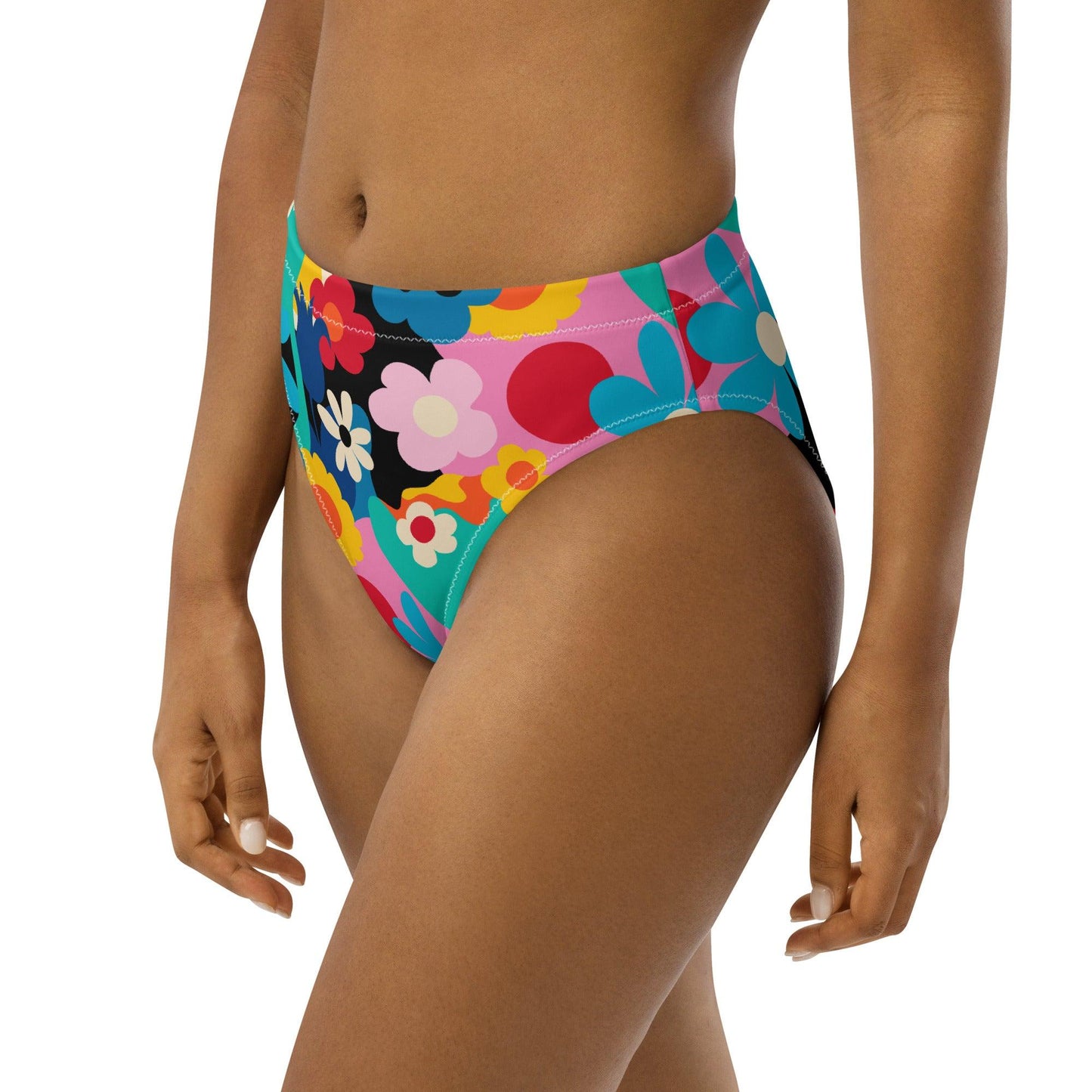 Bikini bottom - ENERGY WAVES blue - Wavy stripe print