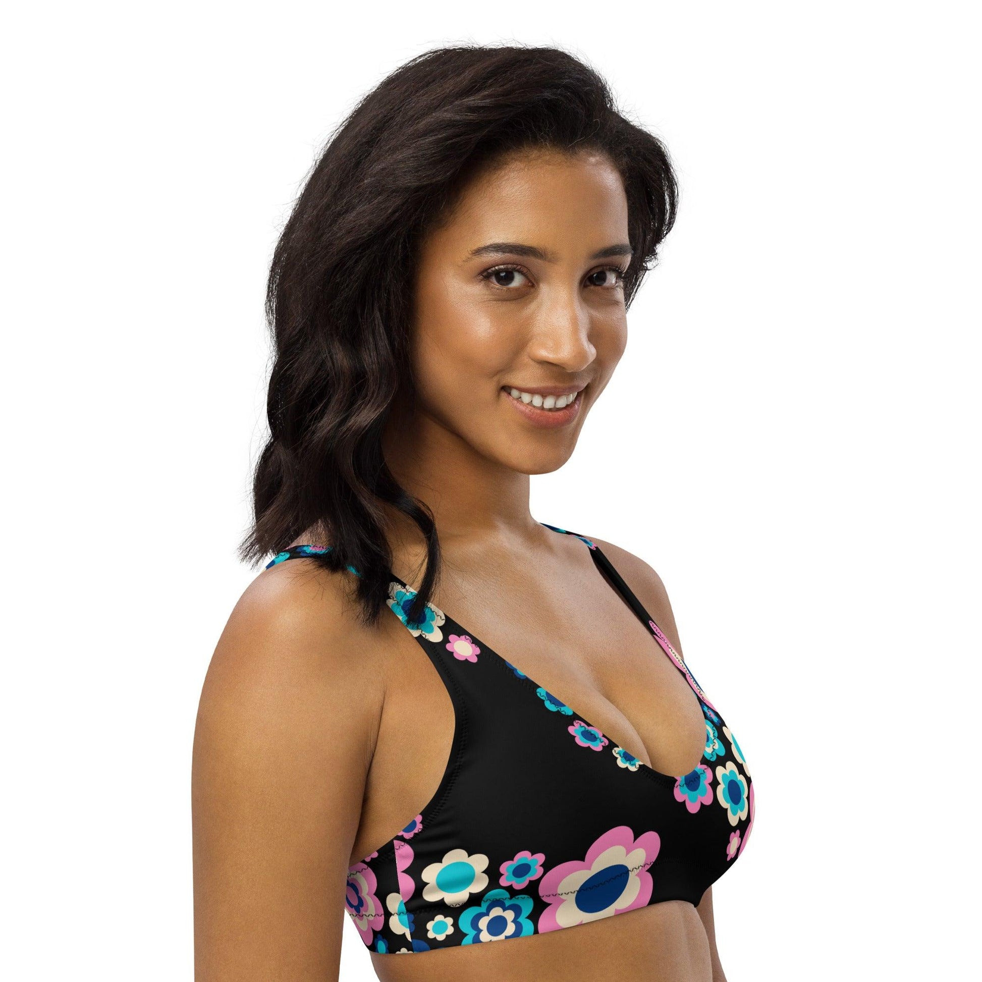 Bikini top - FLORA FOREVER sweet - Floating flower print
