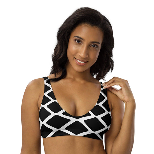 Bikini top - SHALMIAKKI black - SHALMIAK print 3XL