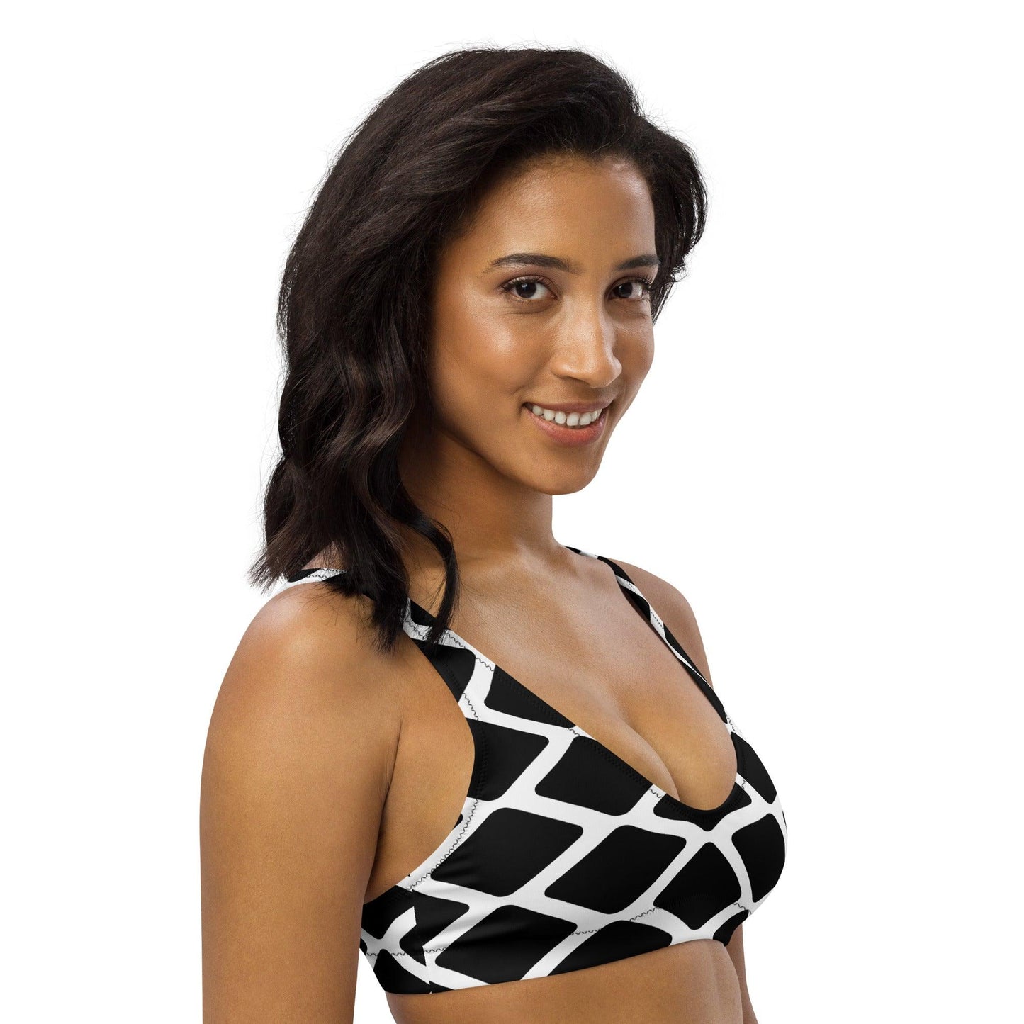 Bikini top - SHALMIAKKI black - SHALMIAK print