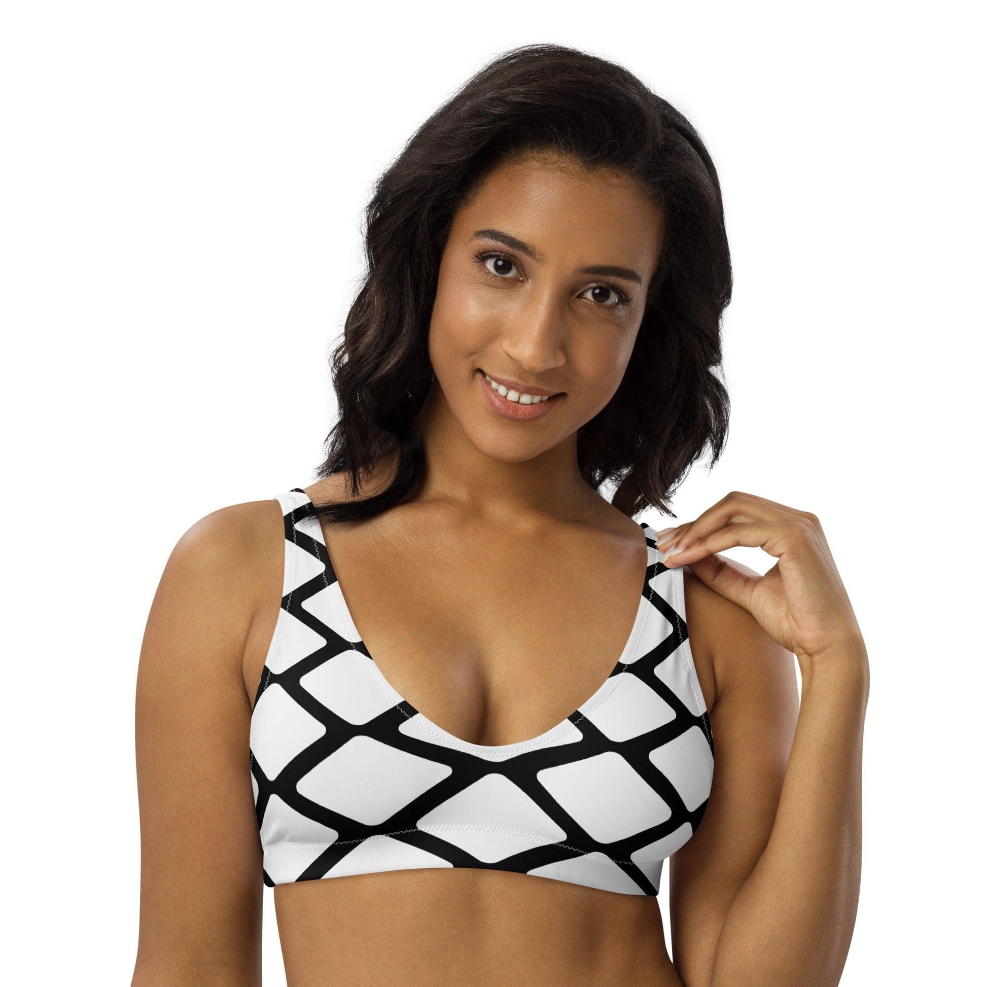 Bikini top - SHALMIAKKI white - SHALMIAK print 3XL