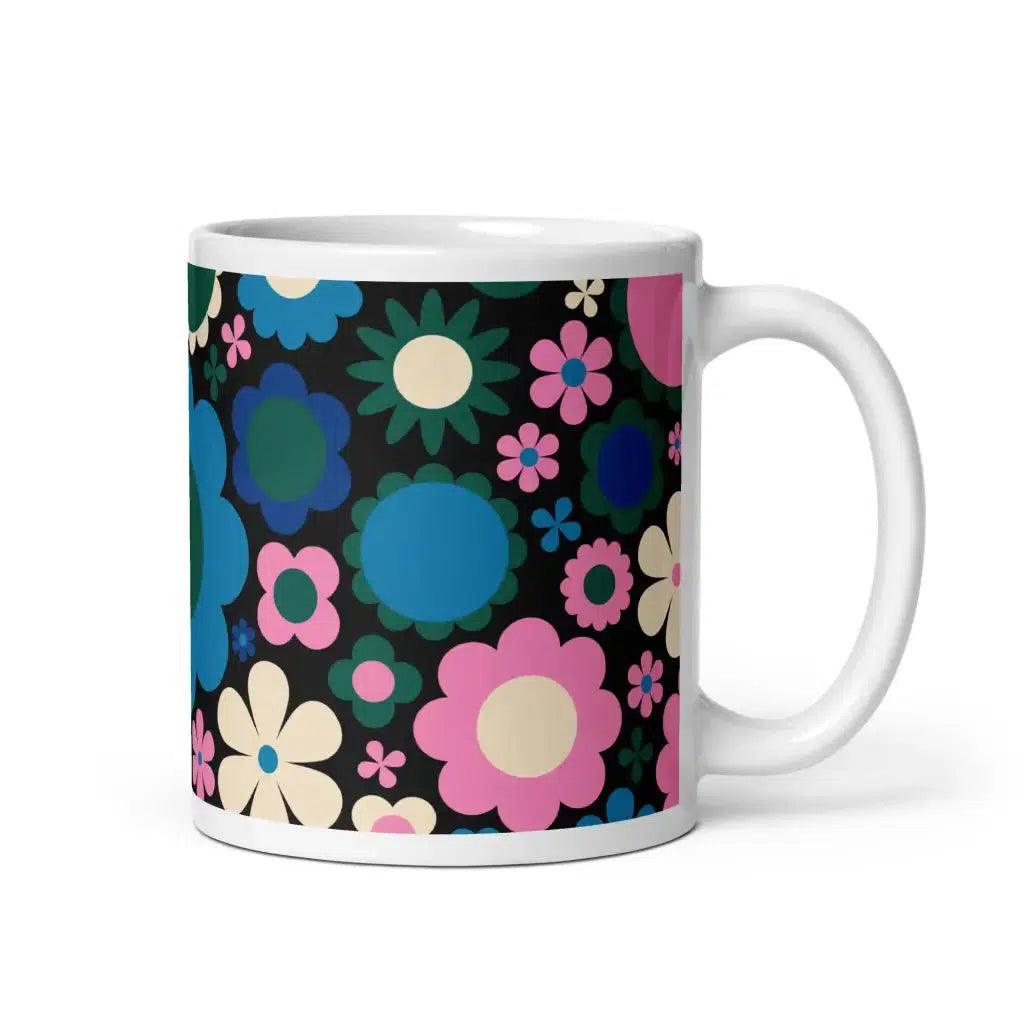 Mug - BLOOMPOP blue pink - Popping Bloom Print
