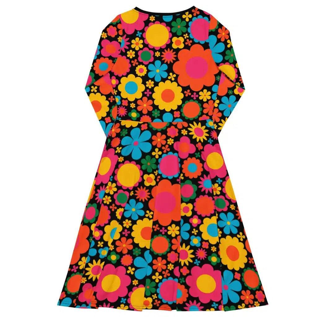 Midi Dress - BLOOMPOP happy 2 - Popping Bloom Print