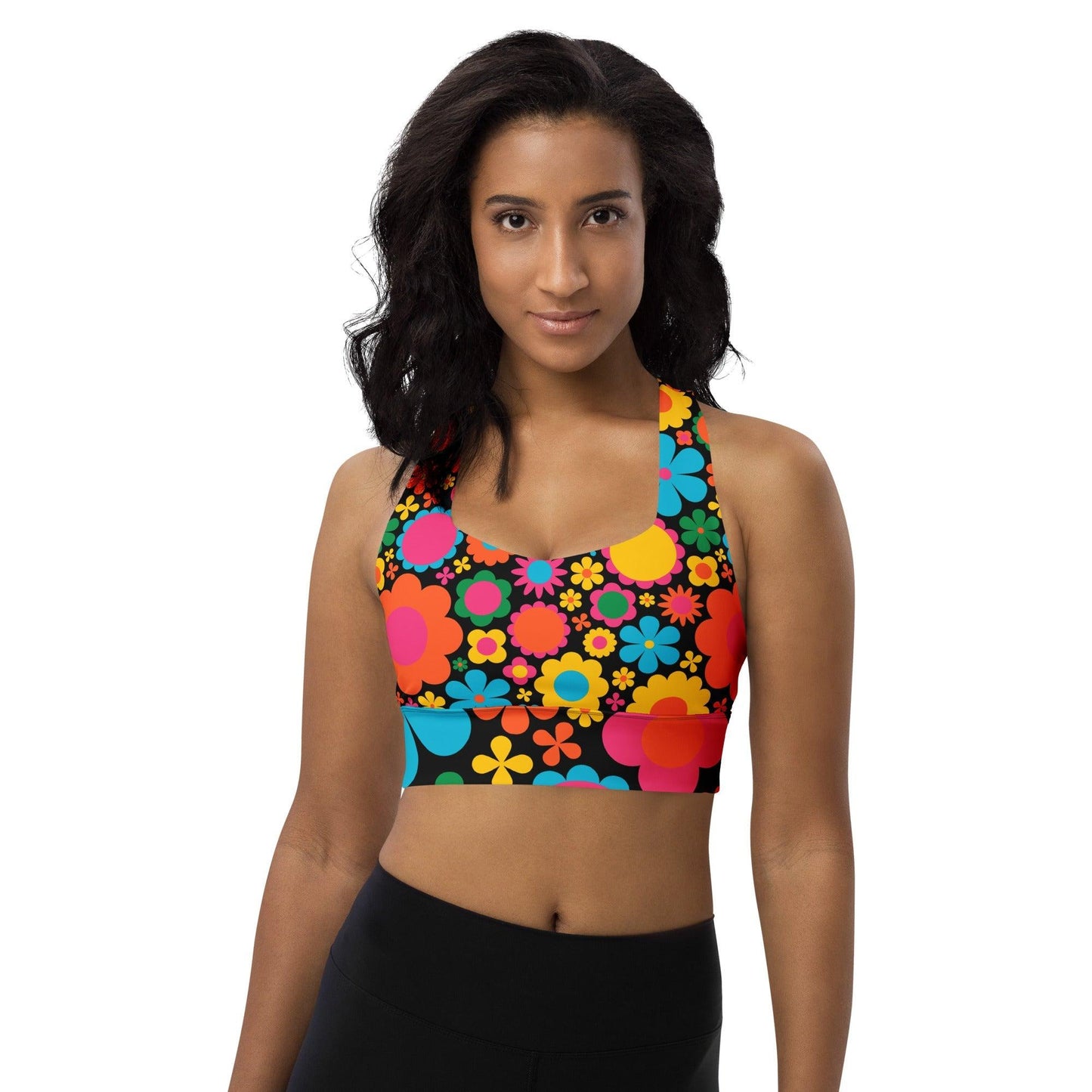 Sports Bra - BLOOMPOP happy - Popping Bloom Print