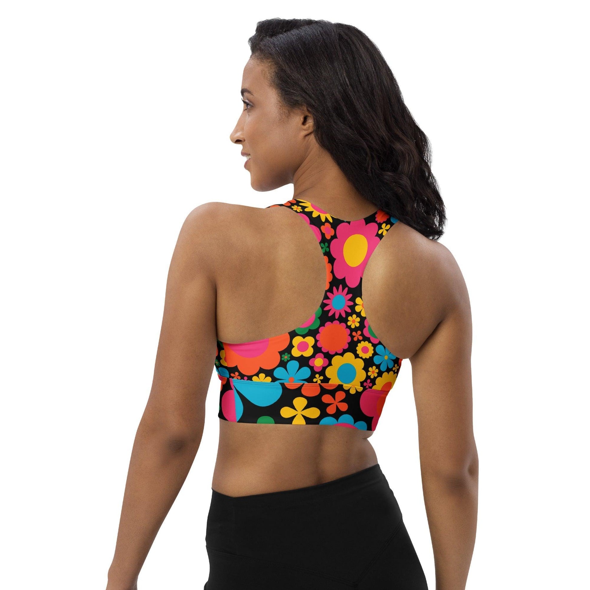 Sports Bra - BLOOMPOP happy - Popping Bloom Print