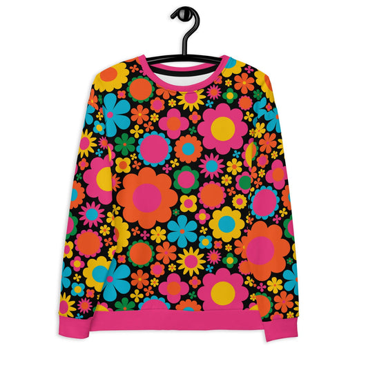 Sweatshirt - BLOOMPOP happy - Colorful bloom print 3XL