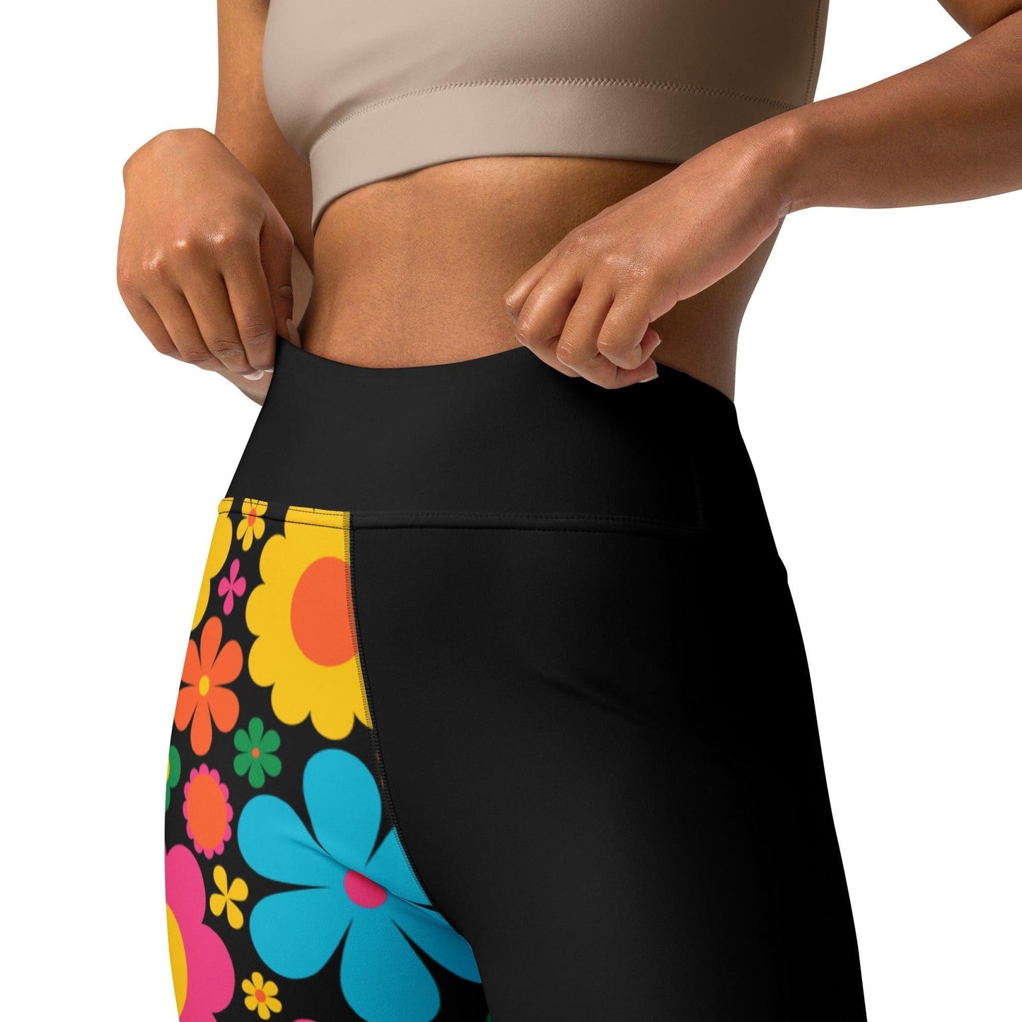Yoga leggings - BLOOMPOP happy - Colorful bloom print
