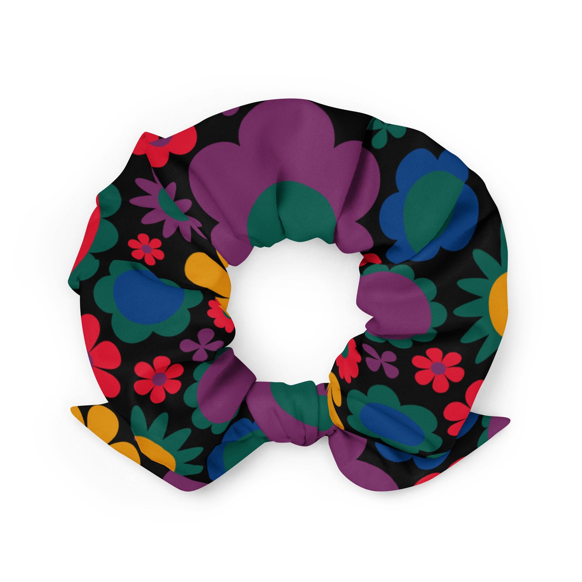 Scrunchie - BLOOMPOP misty - Colorful bloom print