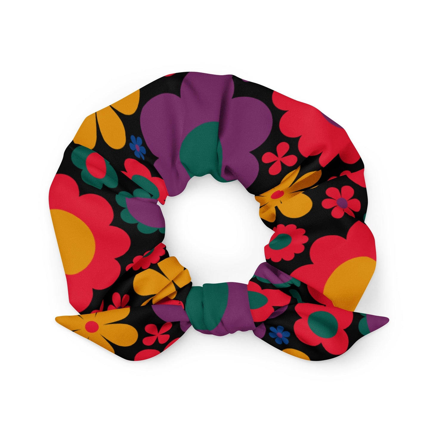 Scrunchie - BLOOMPOP misty - Colorful bloom print Default Title