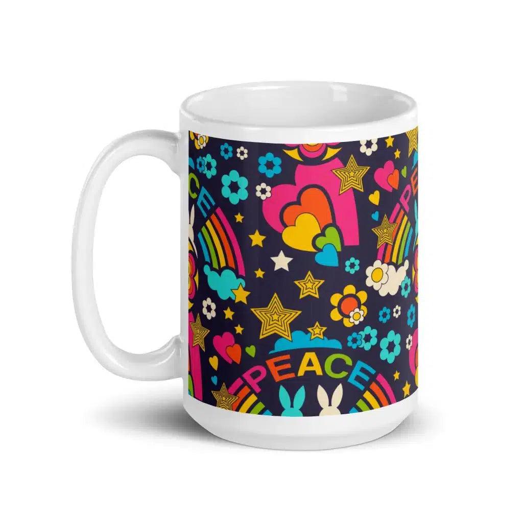 Mug - BUNNY PEACE dark blue