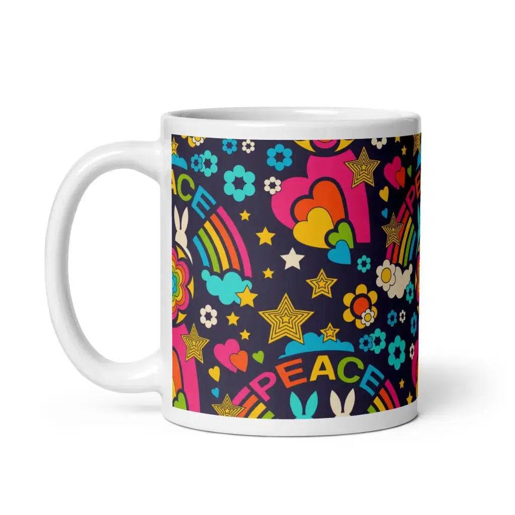 Mug - BUNNY PEACE dark blue