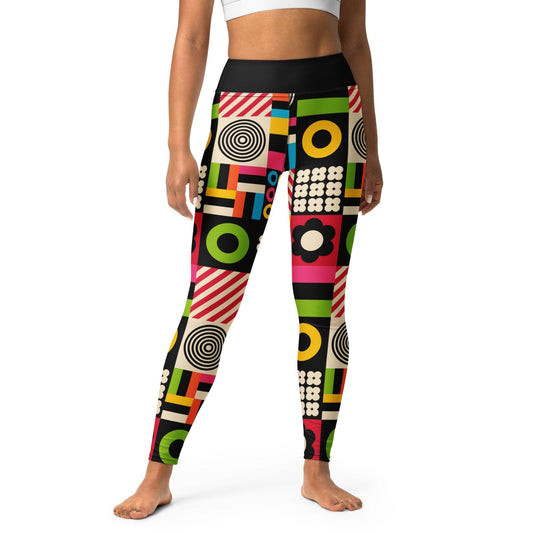 Yoga Leggings -2- CANDYBOX - Bold Candy Shapes