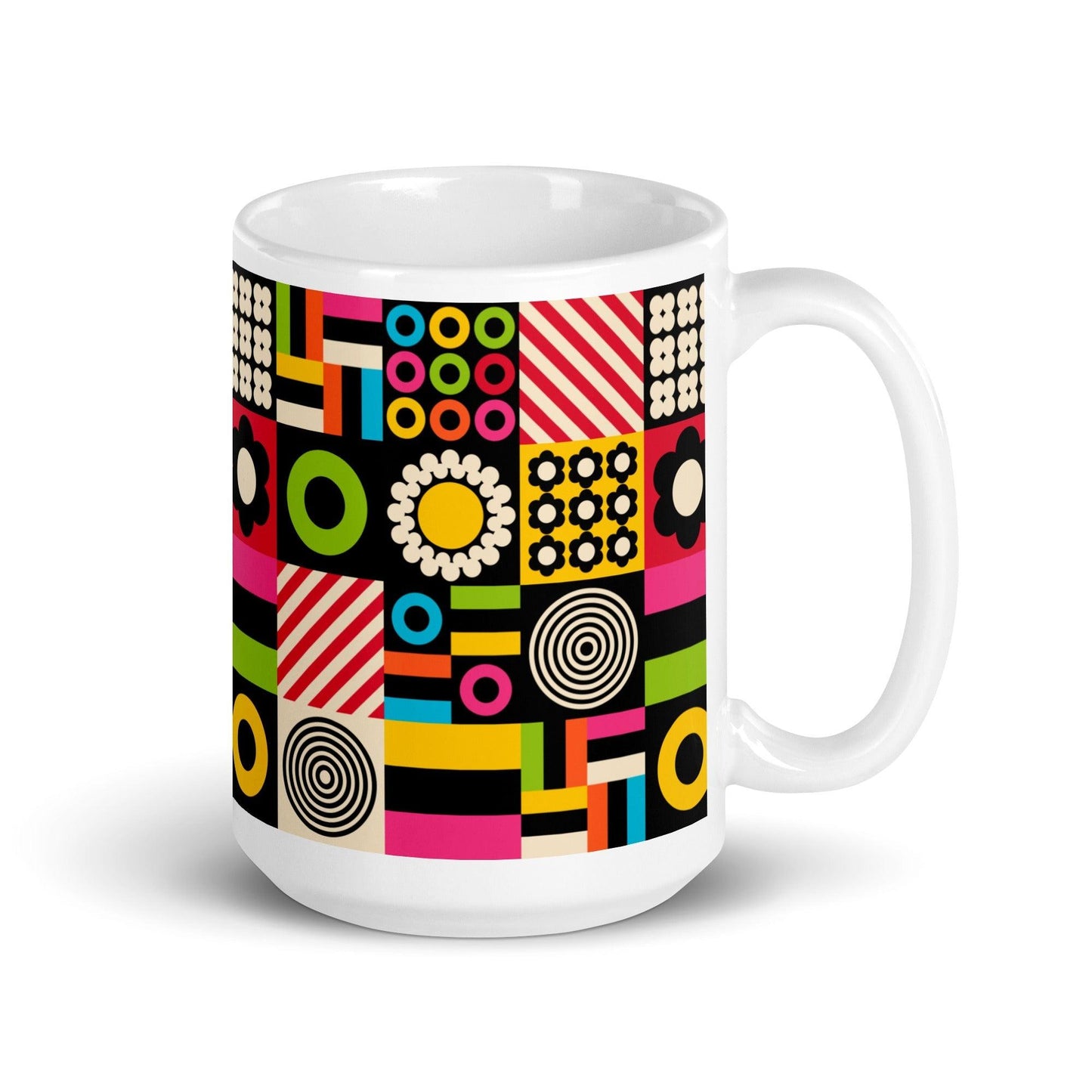 Mug - CANDYBOX - Bold candy shapes print 15 oz