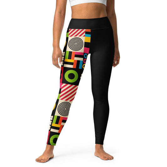 Yoga Leggings - CANDYBOX - Bold Candy Shapes