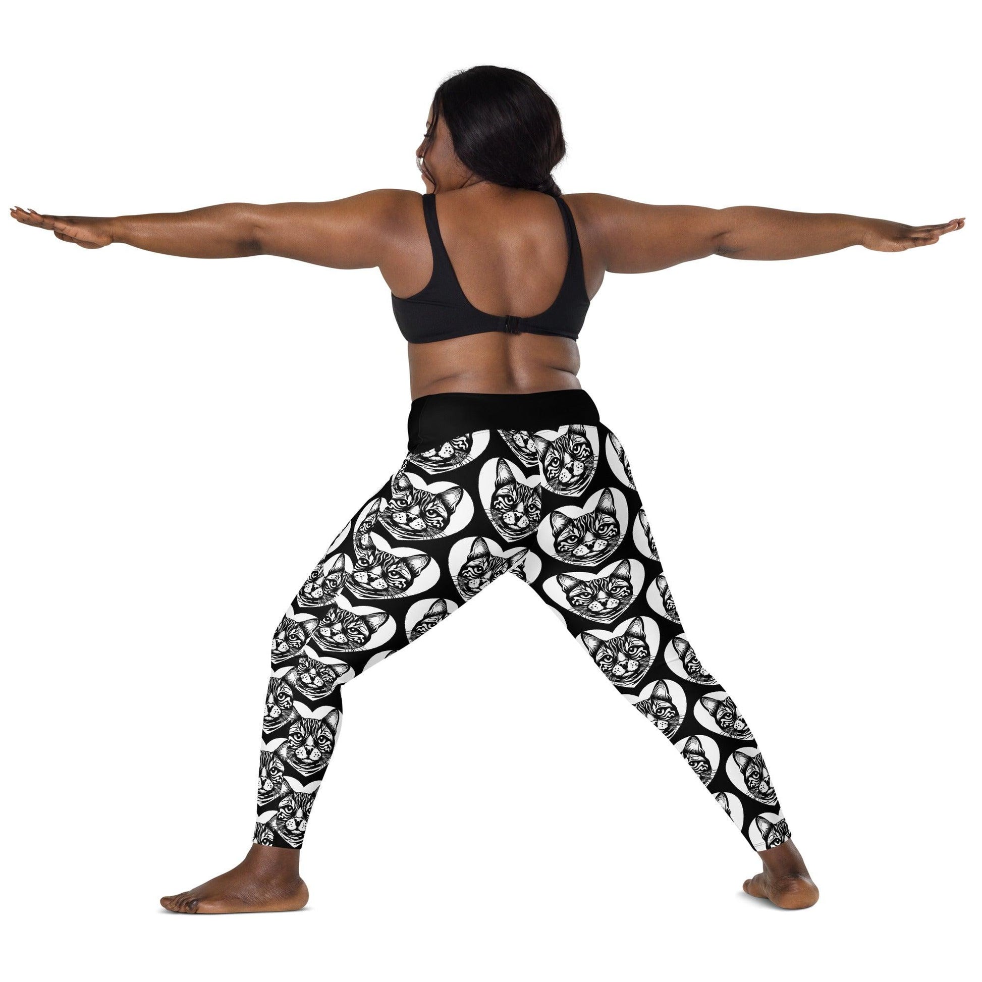 Cat breed leggings with pockets - BENGAL - HERTTAHOUND