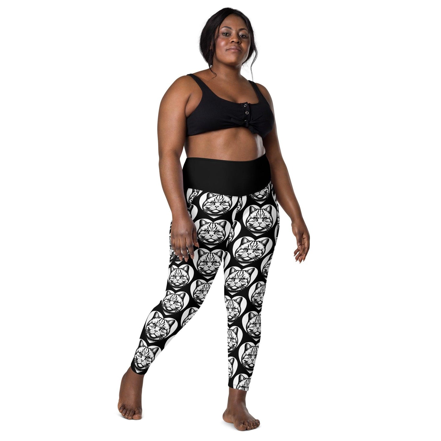 Cat breed leggings with pockets - BRITISH SHORTHAIR - HERTTAHOUND