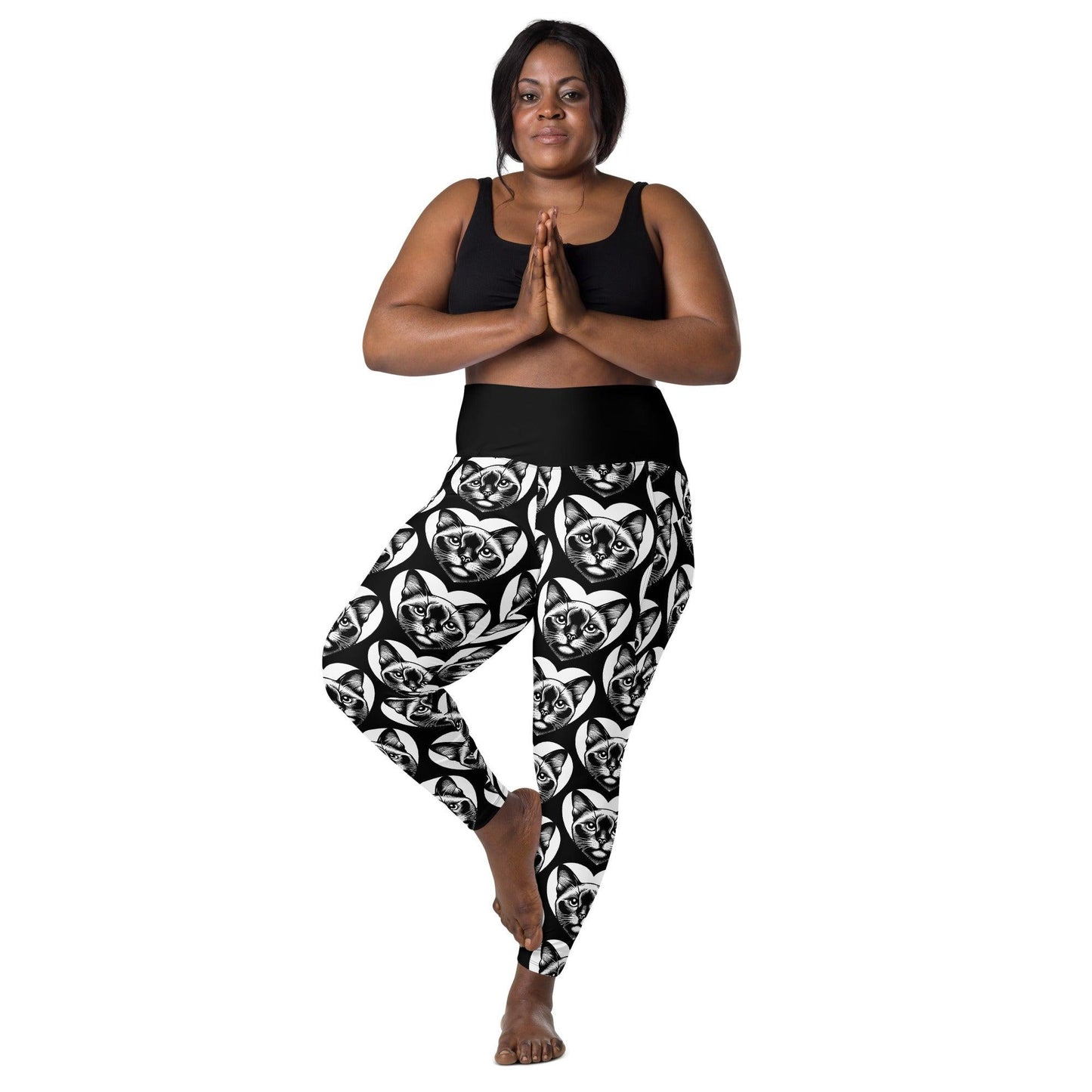 Cat breed leggings with pockets - BURMESE - HERTTAHOUND