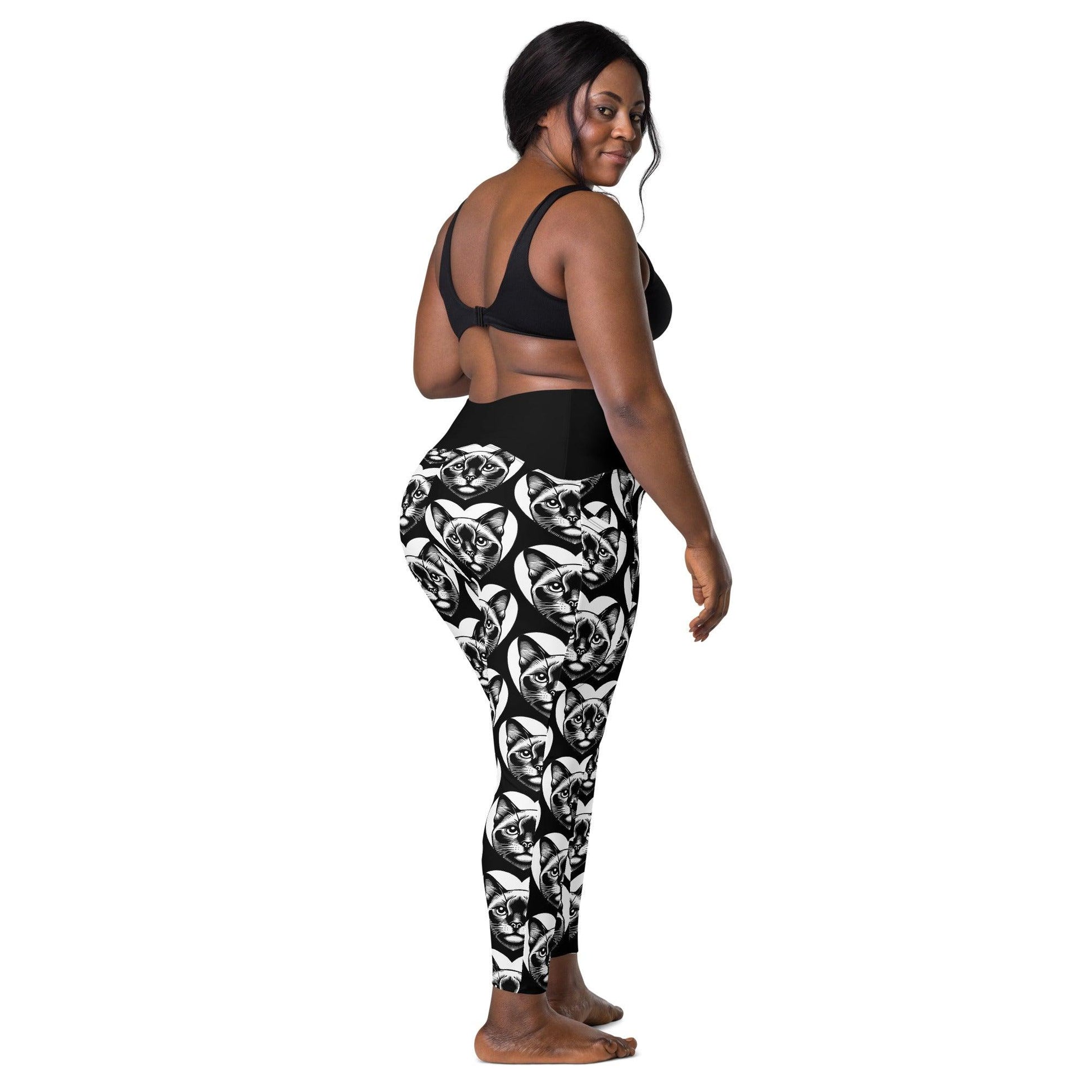 Cat breed leggings with pockets - BURMESE - HERTTAHOUND 6XL
