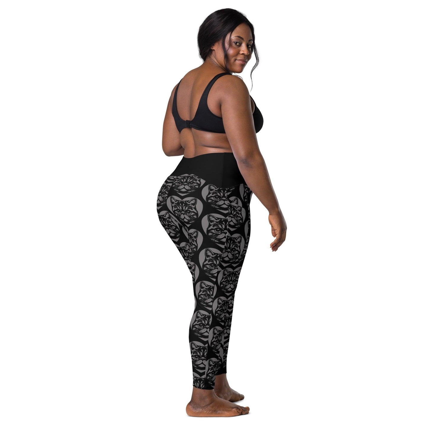 Cat breed leggings with pockets - EXOTIC SHORTHAIR - HERTTAHOUND - grey 6XL