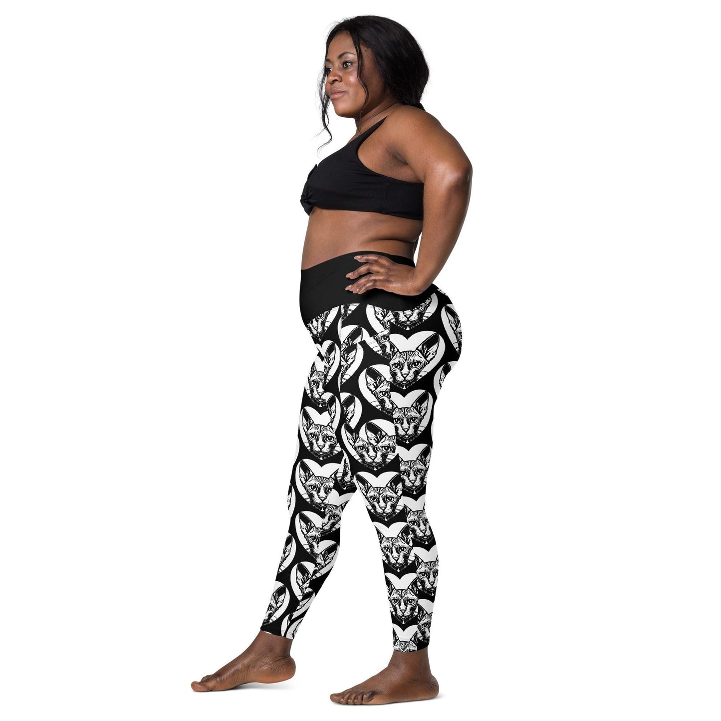 Cat breed leggings with pockets - SPHYNX - HERTTAHOUND