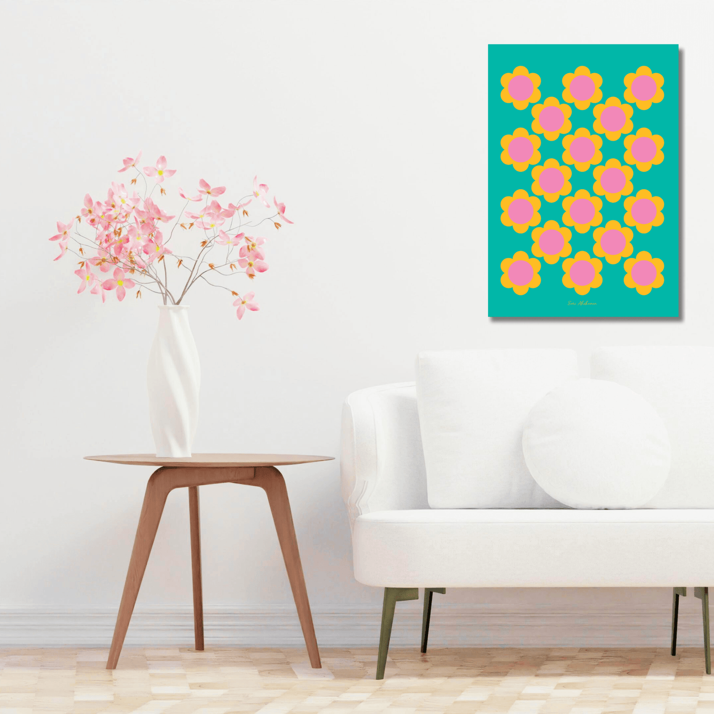 DIGITAL WALL ART - ELLIE - Classic floral print