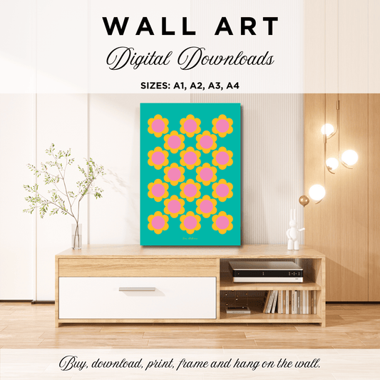 DIGITAL WALL ART - ELLIE - Classic floral print