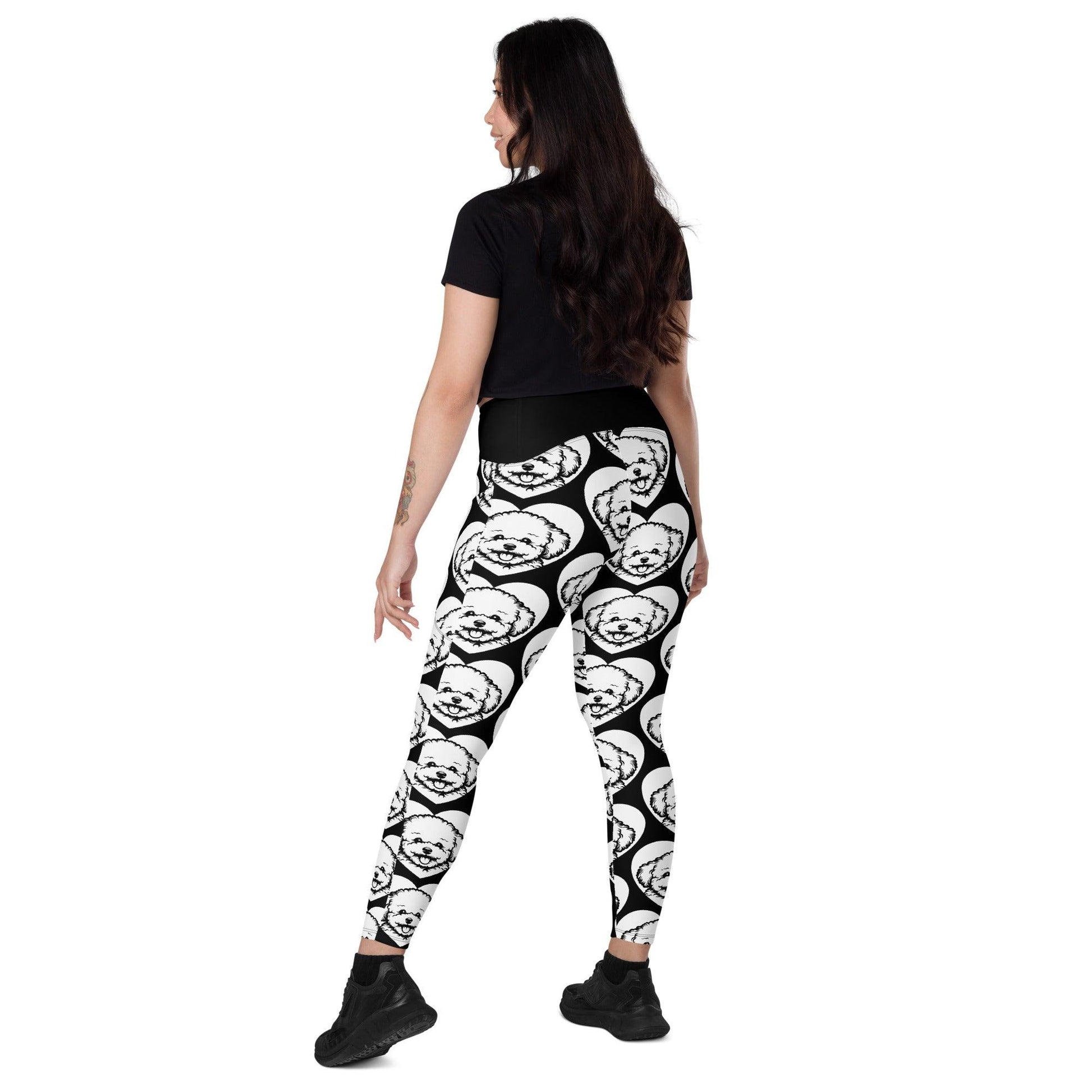 Dog breed leggings with pockets - BICHON FRISÉ - HERTTAHOUND
