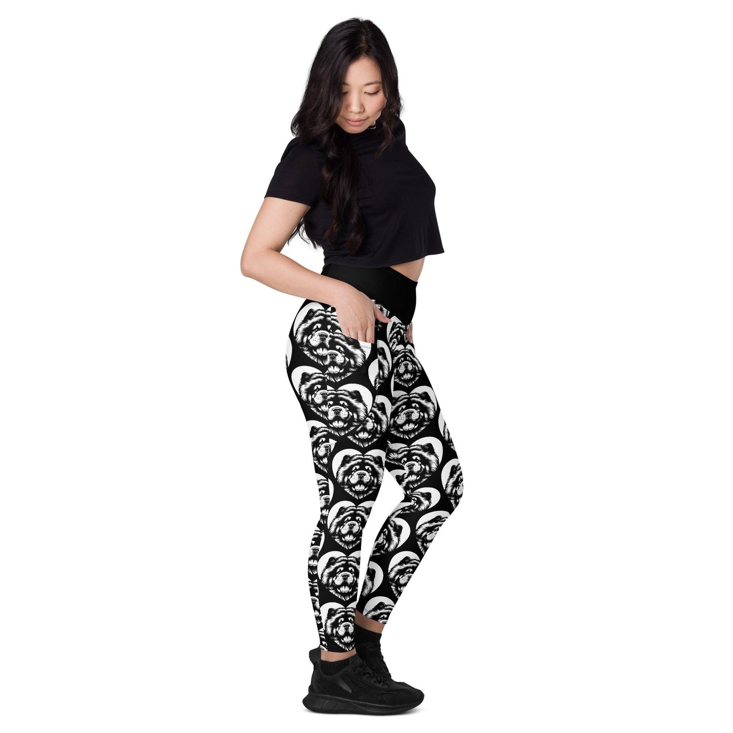 Dog breed leggings with pockets - CHOW CHOW - HERTTAHOUND