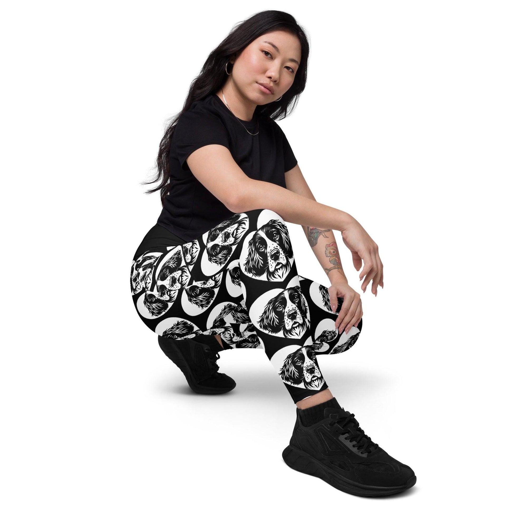Dog breed leggings with pockets - ENGLISH SPRINGER SPANIEL - HERTTAHOUND 6XL
