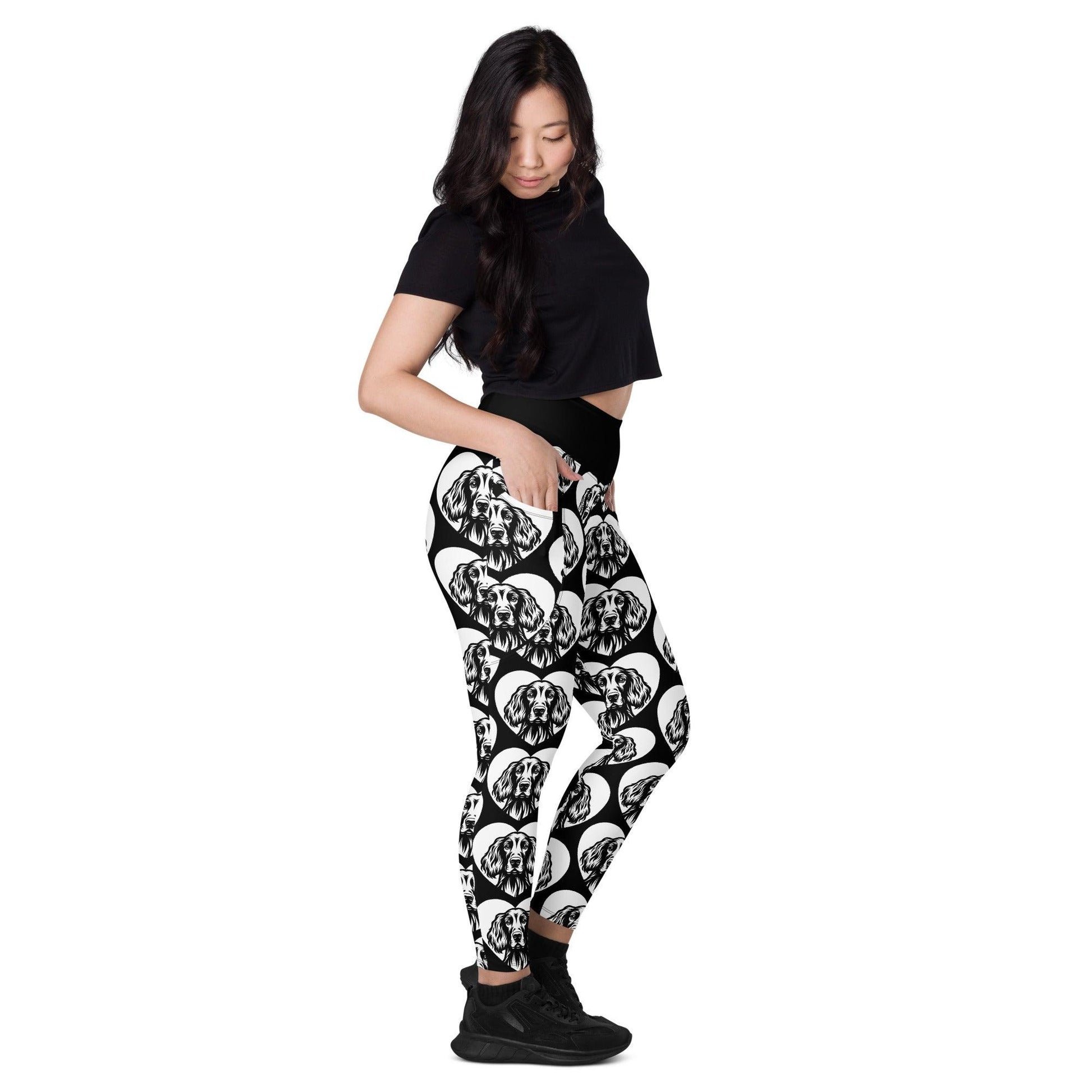Dog breed leggings with pockets - IRISH SETTER - HERTTAHOUND