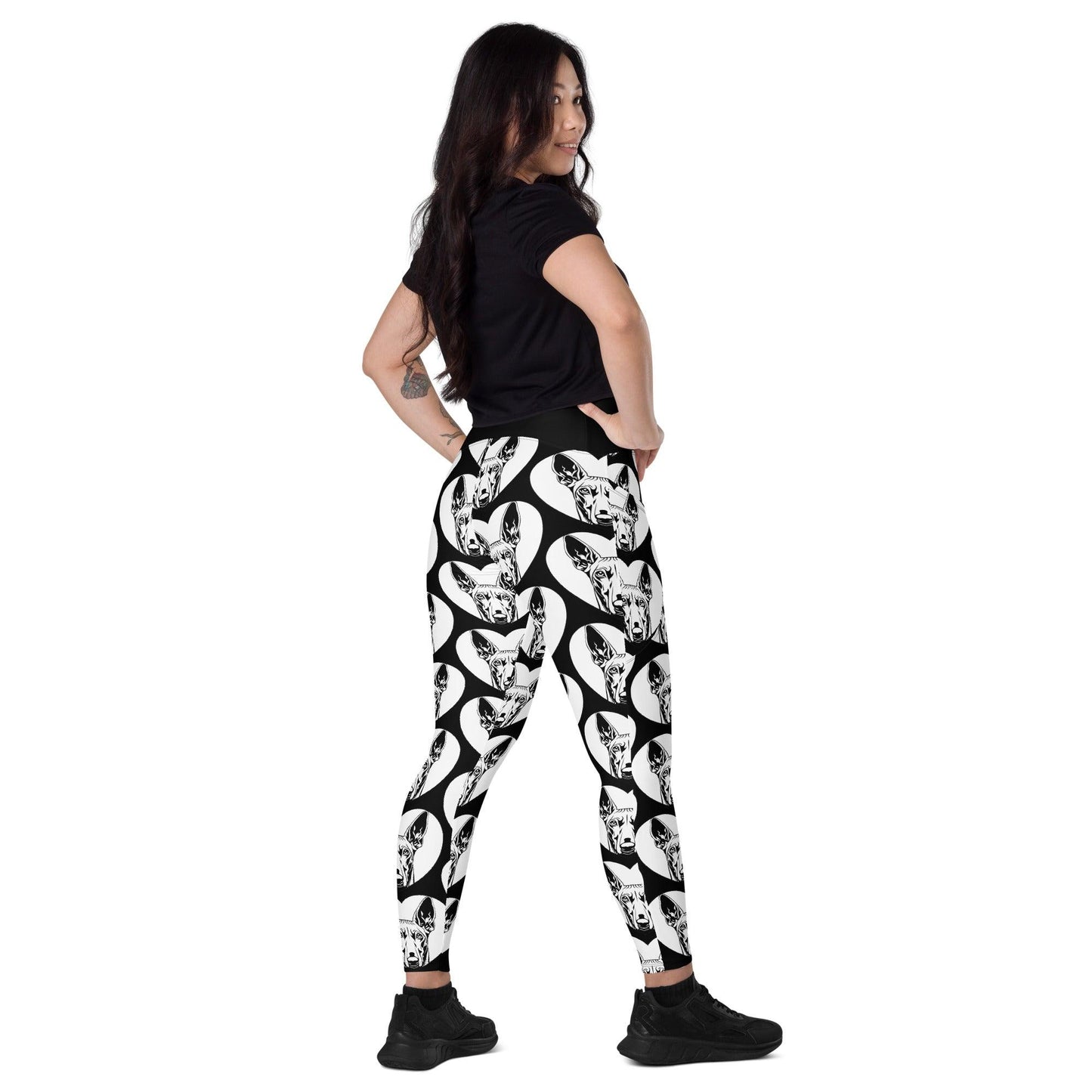 Dog breed leggings with pockets - PHARAOH HOUND 2 - HERTTAHOUND