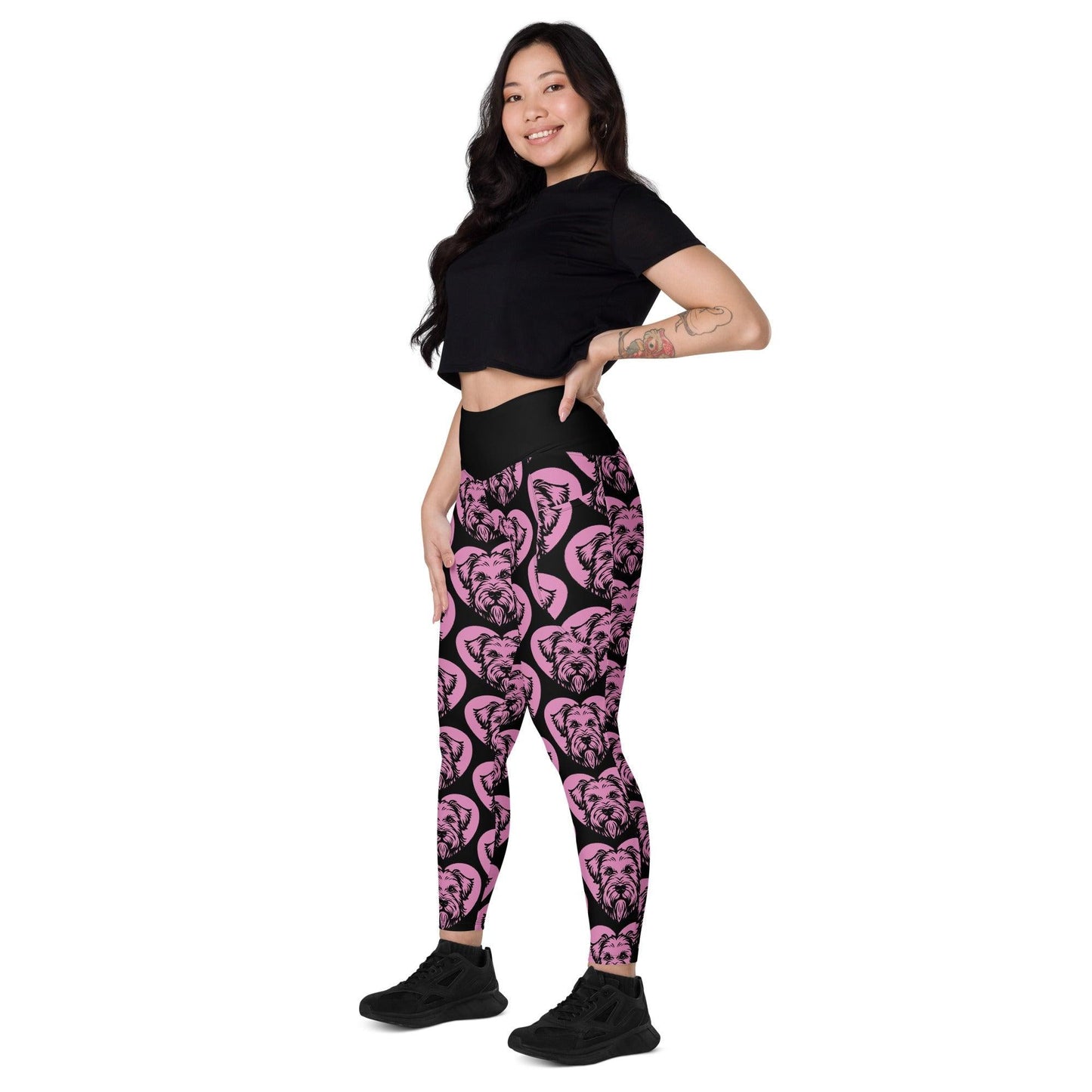 Dog breed leggings with pockets - SEALYHAM TERRIER - HERTTAHOUND - pink