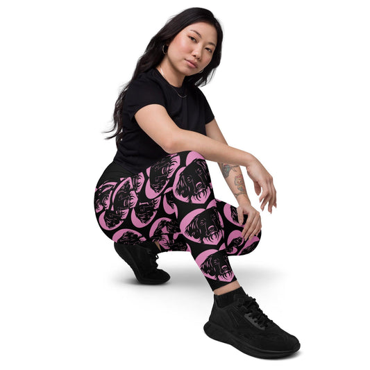 Dog breed leggings with pockets - STABYHOUN - HERTTAHOUND - pink 6XL