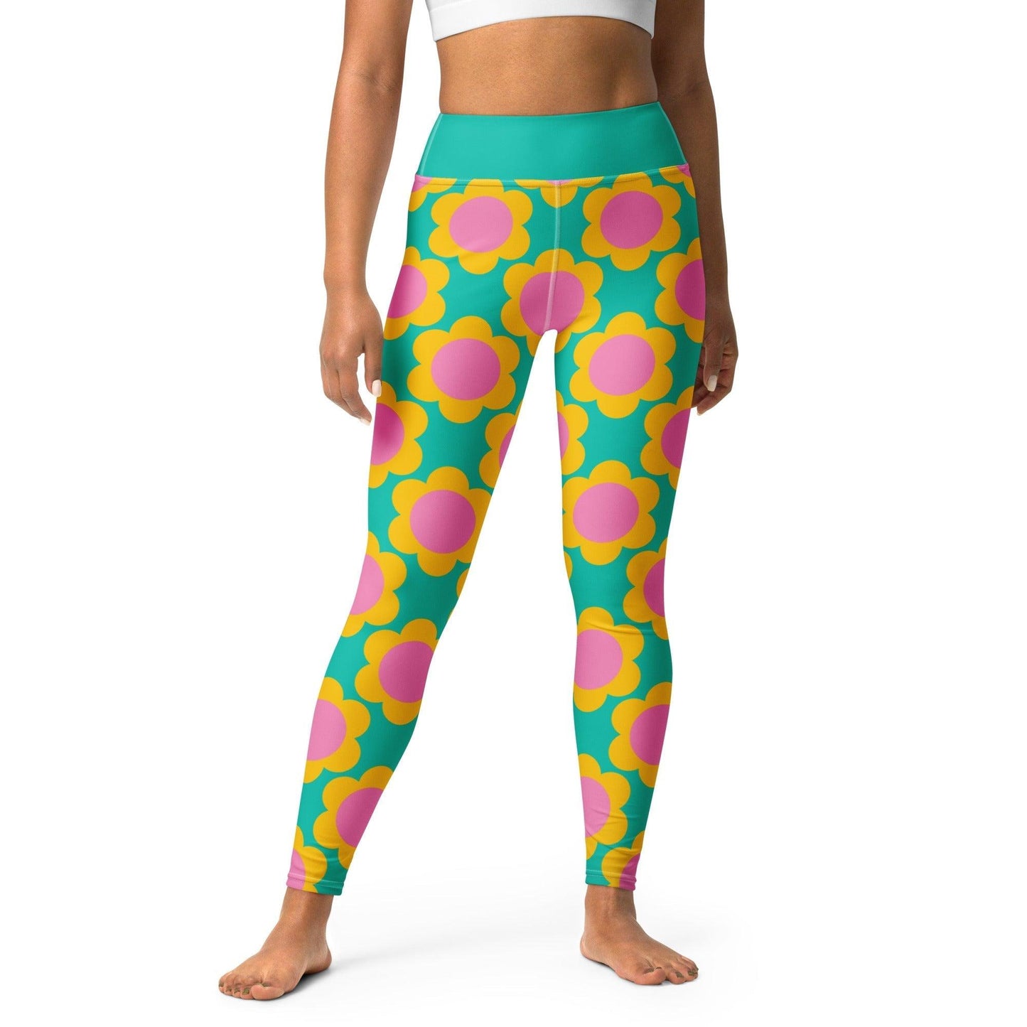 Yoga leggings -2- ELLIE - Classic floral print XL