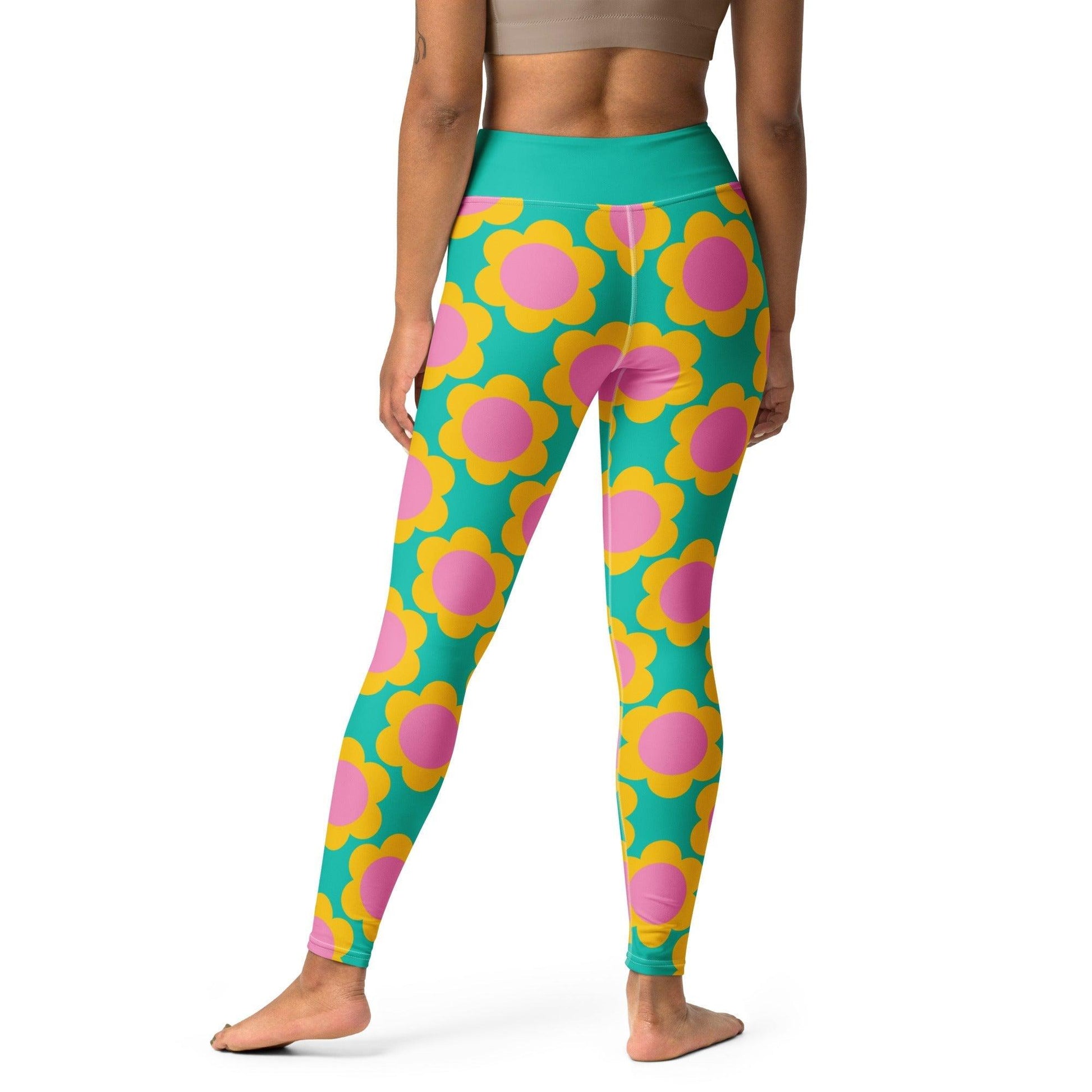 Yoga leggings -2- ELLIE - Classic floral print