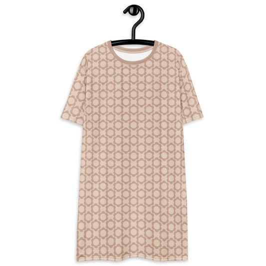 T-shirt dress - ELLIE BLOOM tender beige - Classic floral print 6XL