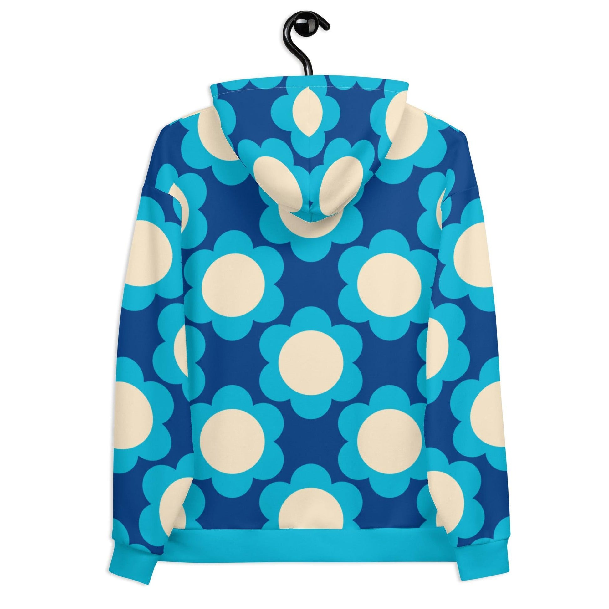 Hoodie - ELLIE blue - Classic floral print