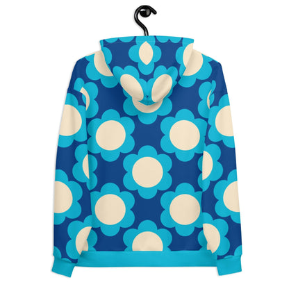 Hoodie - ELLIE blue - Classic floral print