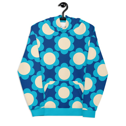 Hoodie - ELLIE blue - Classic floral print 6XL
