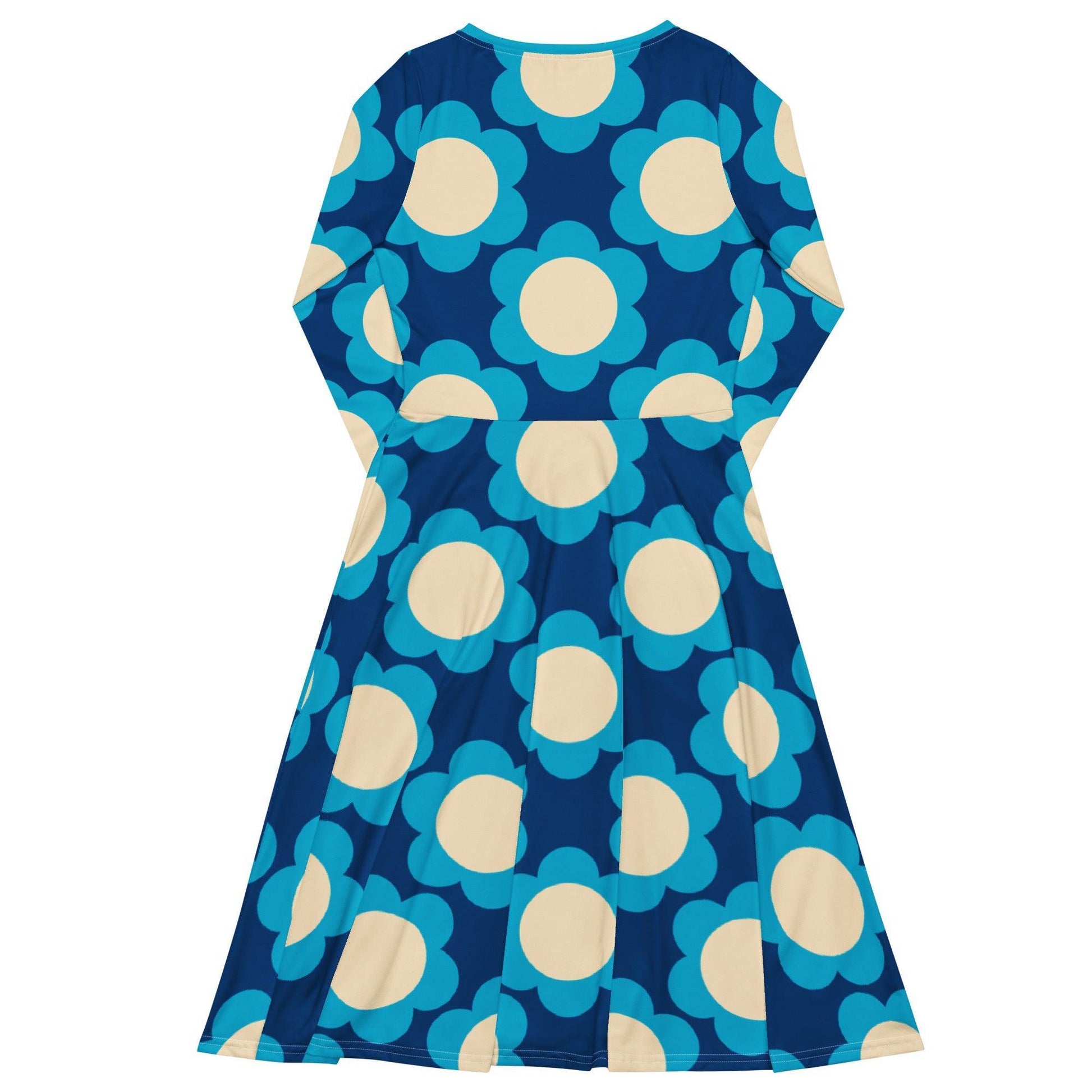 Midi dress - ELLIE blue - Classic floral print