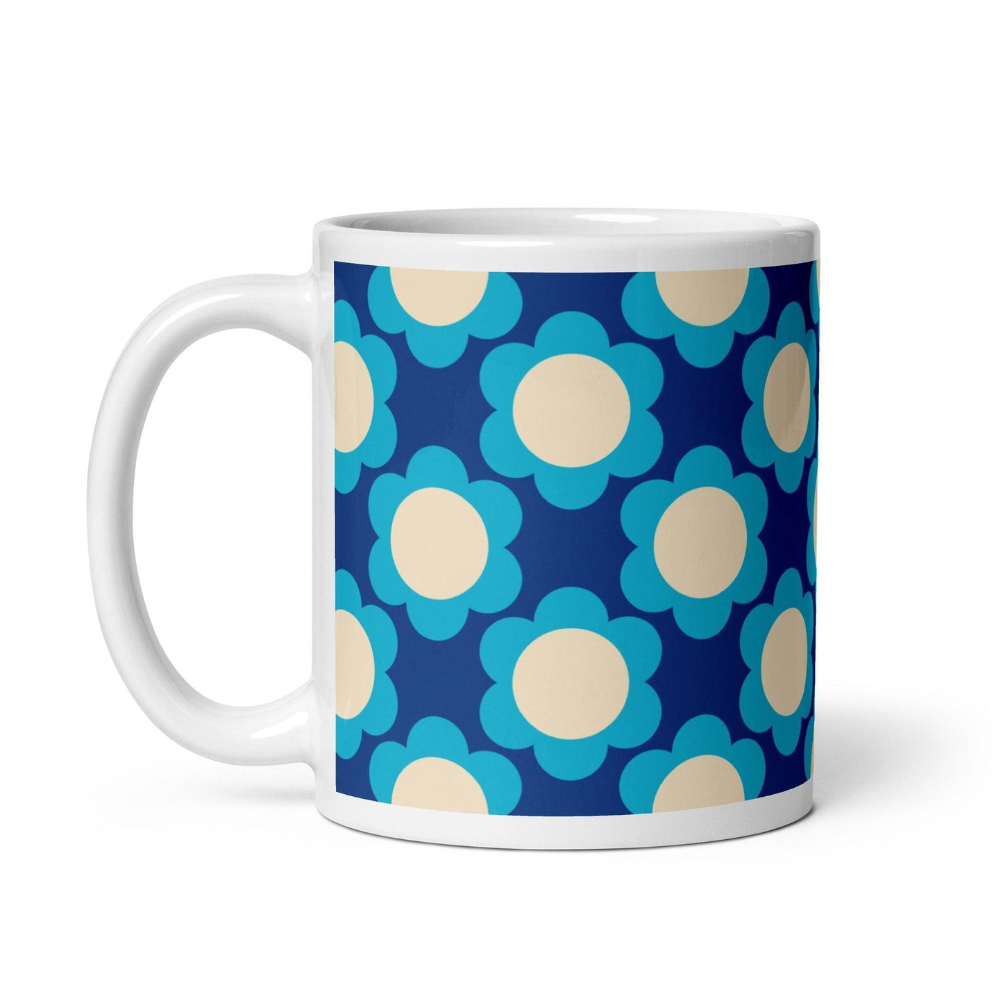 Mug - ELLIE blue - Classic floral print