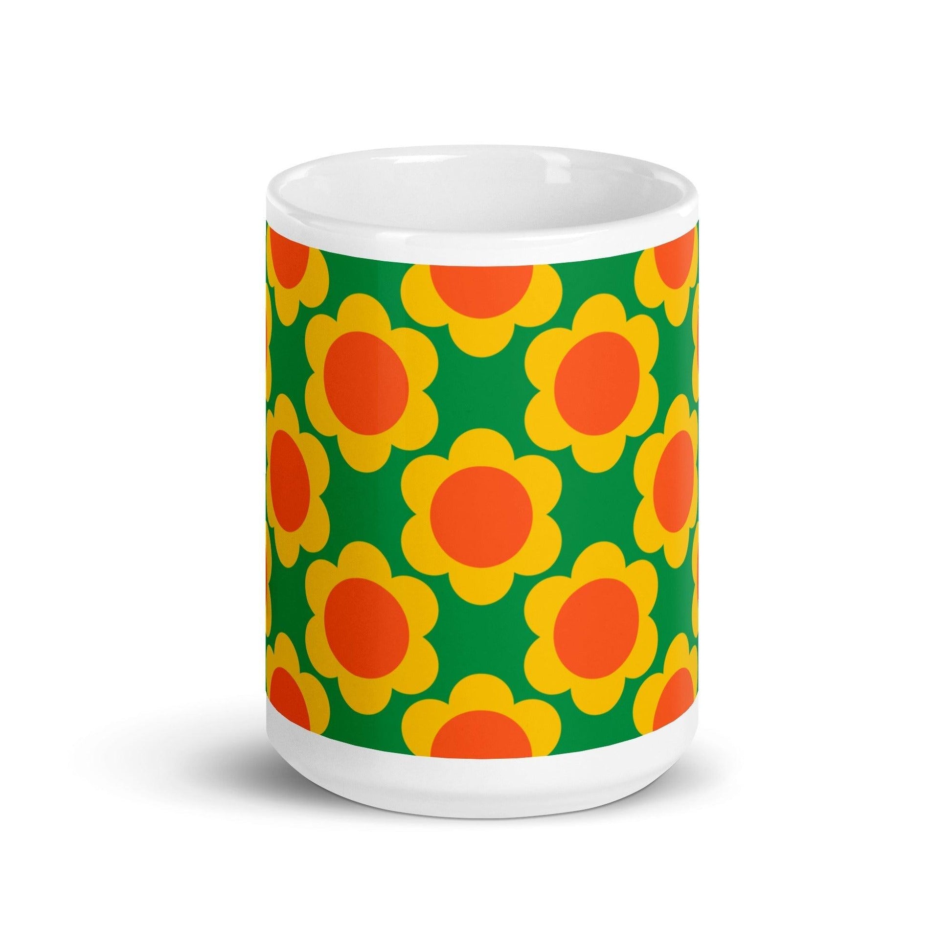 Mug - ELLIE green - Classic floral print